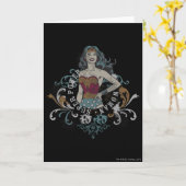 Carte Wonder Woman Halftone (Fleur jaune)