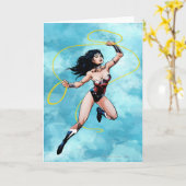 Carte Wonder Woman & Lasso de la vérité (Fleur jaune)