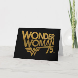 Carte Wonder Woman Logo Or du 75e anniversaire