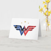 Carte Wonder Woman Moderne & Retro Reic Comic Overlay Lo (Fleur jaune)