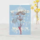 Carte Wonder Woman Pow (Fleur jaune)