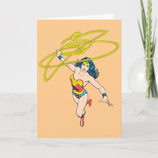 Carte Wonder Woman tient Lasso 2 (Devant)