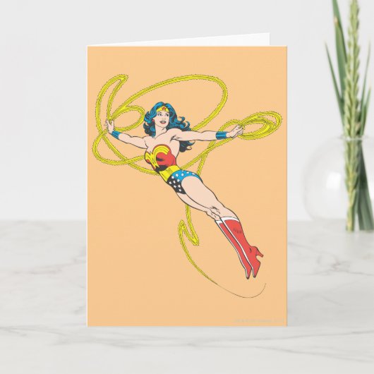 Carte Wonder Woman tient Lasso 4 (Devant)