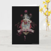 Carte Wonder Woman tire des étoiles (Fleur jaune)