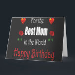 Carte Wonderful cute Maman Birthday with Heart and Flowe<br><div class="desc">Wonderful cute birthday with heart and flower design for your lovely mama</div>