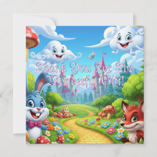 Carte Wonderland Avec M. Buuny & Mme Fox