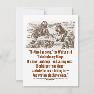 Carte Wonderland Time Est Venu À Regretter Le Verre