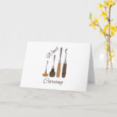 Carte Wood Carving (Fleur jaune)