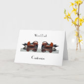 Carte Wood Duck (Fleur jaune)