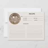 Carte Woodgrain de la cuisine de Monogram Recette (Devant)