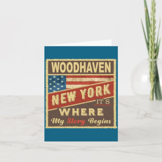 Carte Woodhaven Ny Its Where My Story Begins _1 (Devant)