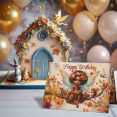 Carte Woodland African American Fairy Joyeux anniversair