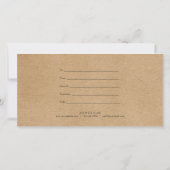 Carte Woodland Garland Rustic Kraft Certificat cadeau (Dos)