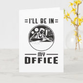 Carte Woodworker Saw Woodworking Carpenter Drôle cadeau (Fleur jaune)