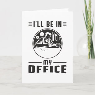 Carte Woodworker Saw Woodworking Carpenter Drôle cadeau