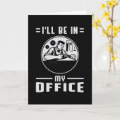 Carte Woodworker Saw Woodworking Carpenter idée cadeau (Fleur jaune)