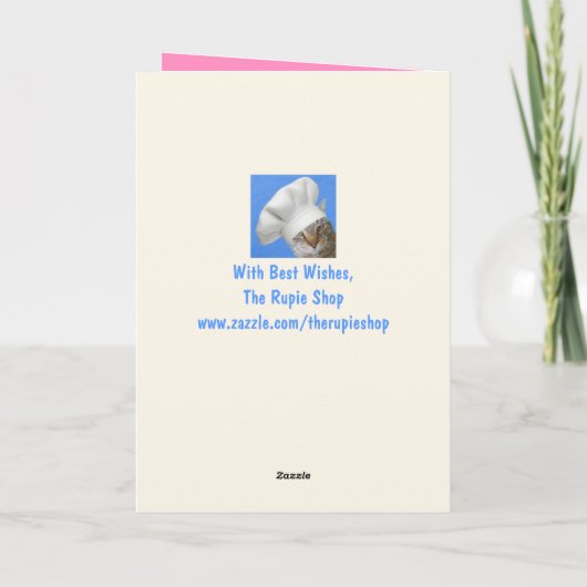 Carte WOOF ! WOOF ! Golden Retriever Chiot Saint Valenti (Dos)