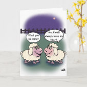 Carte Wool Folded Greeting Card (Fleur jaune)