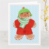 Carte WOOLIE GINGERPREAD Big Christmas Card (Fleur jaune)