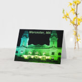 Carte Worcester, MA Gare - Beaux Arts (Fleur jaune)