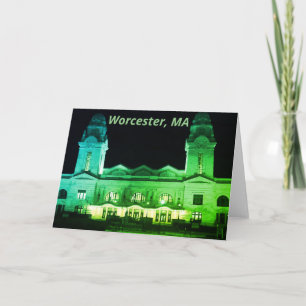 Carte Worcester, MA Gare - Beaux Arts