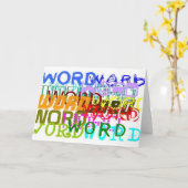 Carte Word (Fleur jaune)