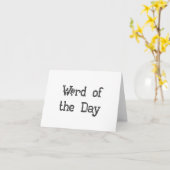 Carte Word of the Day Podcast Notecards (Fleur jaune)