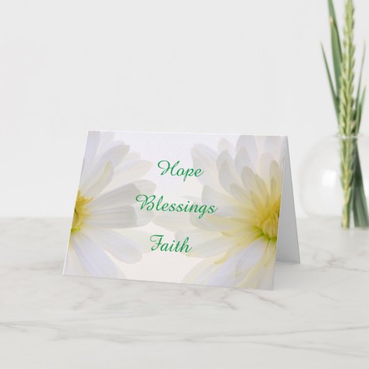 Carte Words Comfort Daisy S'Apprécier (Devant)