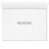 Carte Words Friendship Typography (Intérieur Horizontal (Bas))