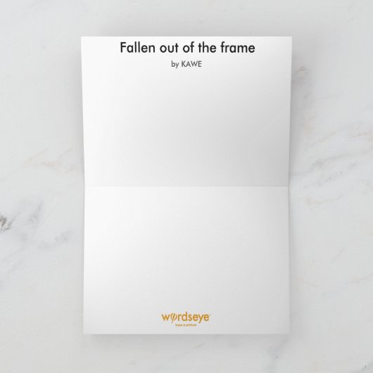 Carte WordsEye Greeting (Intérieur)