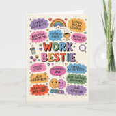 Carte Work Bestie Appreciation Card - Funny Offic (Devant)