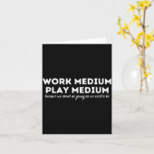 Carte Work Medium Play Medium Funny Millennial Too Old  (Fleur jaune)