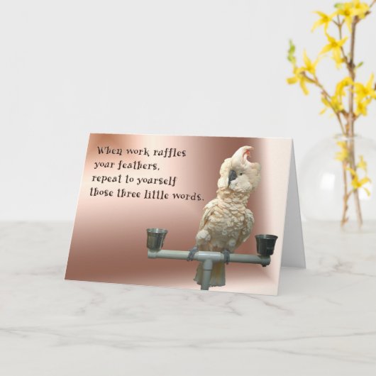 Carte Work Ruffle (Fleur jaune)