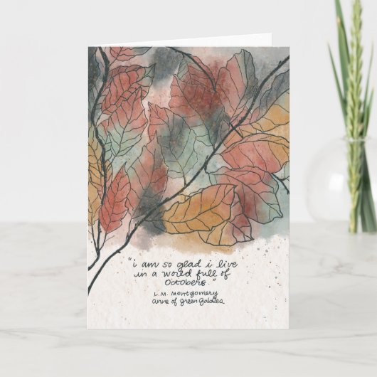 Carte World Full of Octobers, Anne of Green Gables (Devant)