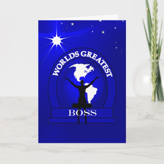 Carte World Greatest Boss Award Salutation (Devant)