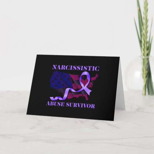 Carte World Narcissistic Abuse Awareness Survivor (Devant)