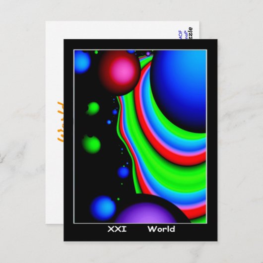 Carte World Tarot (Devant / Derrière)