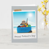 Carte World Traveller Cat Happy Father's Day Card (Fleur jaune)