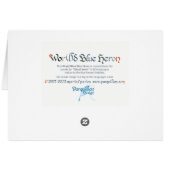 Carte World Word Blue Heron (Dos Horizontal)