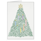 Carte World Word Holiday Tree (Devant)