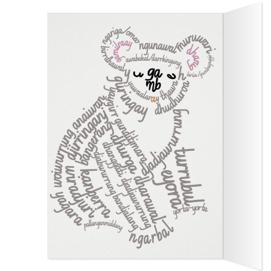 Carte World Word Koala (Intérieur (Gauche))