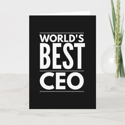 Carte Worlds Best CEO (Devant)