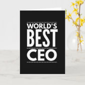 Carte Worlds Best CEO (Fleur jaune)