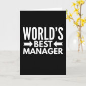 Carte Worlds Best Manager (Fleur jaune)