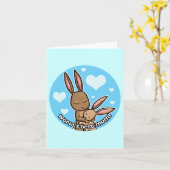 Carte Worlds best Mum Bunny (Fleur jaune)