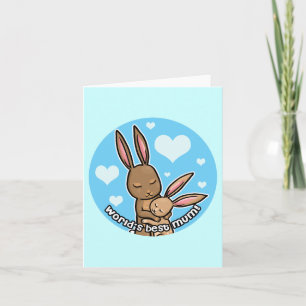 Carte Worlds best Mum Bunny