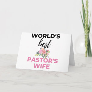 Carte World's Best Pastor's Wife bl