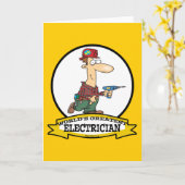 CARTE WORLDS GREATEST ELECTRICIAN MEN II (Fleur jaune)