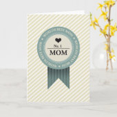 CARTE WORLDS MEILLEUR BADGE MOM (Fleur jaune)