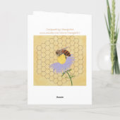 Carte Would you be my honey, Bee Valentine cards (Dos)